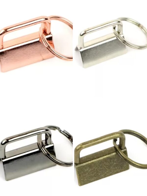 Sallie Tomato 1 inch key fob hardware multiple finishes antique nickel gold rose gold gunmetal