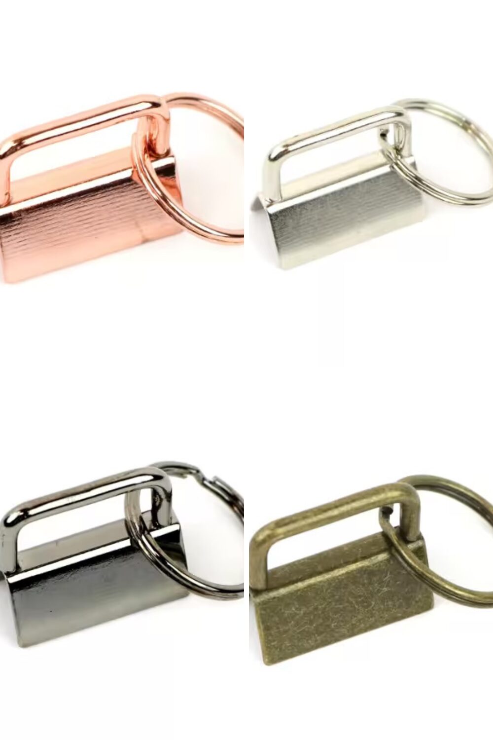 Sallie Tomato 1 inch key fob hardware multiple finishes antique nickel gold rose gold gunmetal