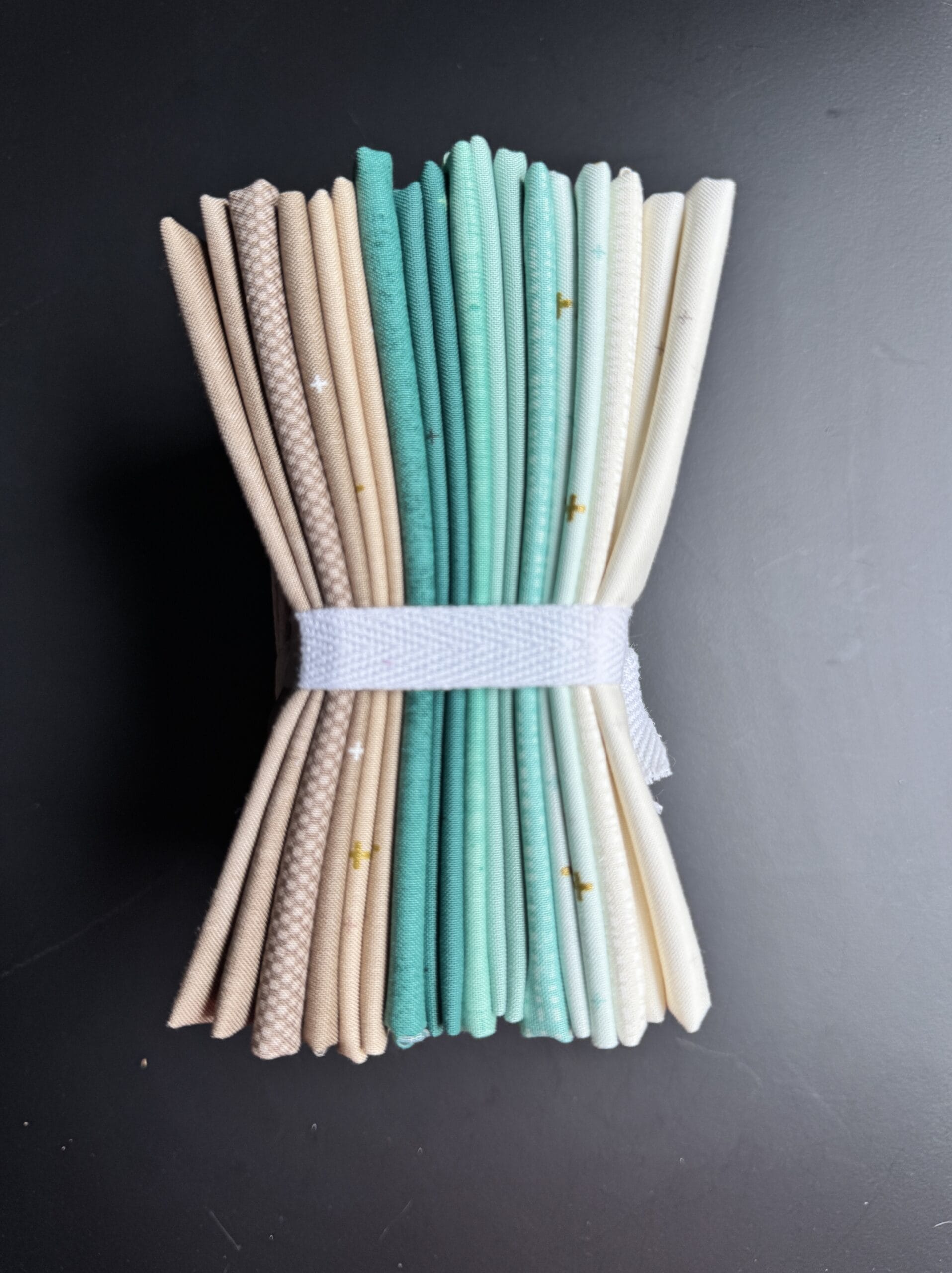 Sandy Toes 12-Piece Riley Blake Basics Bundle featuring coastal colored Riley Blake basics