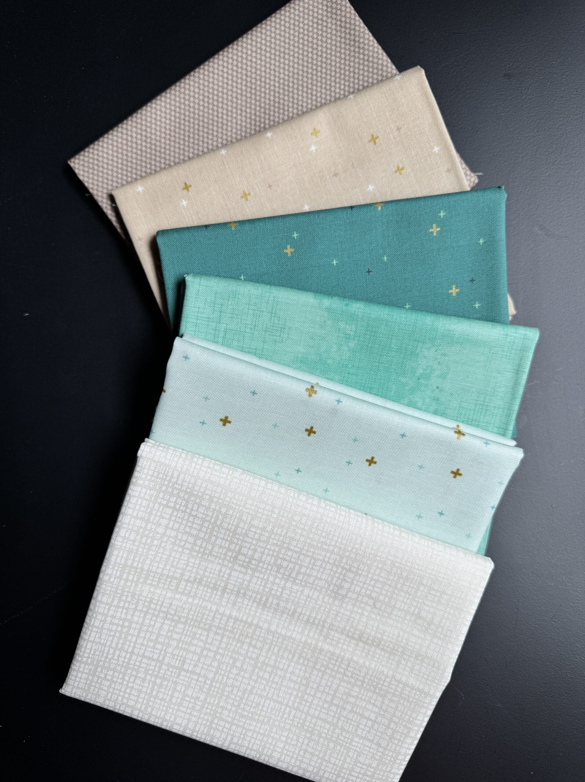 Beach Walk 6-Piece Riley Blake Basics Bundle featuring coastal colored Riley Blake basics
