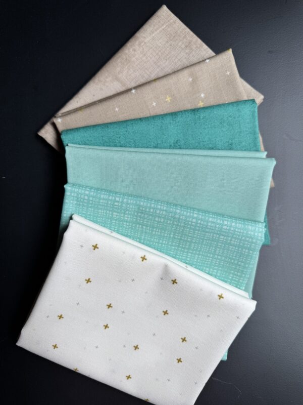 Tide Pool 6-Piece Riley Blake Basics Bundle featuring coastal colored Riley Blake basics