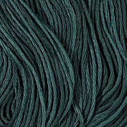Valdani 6-ply embroidery floss in H203 Blackened Teal hand-dyed cotton thread