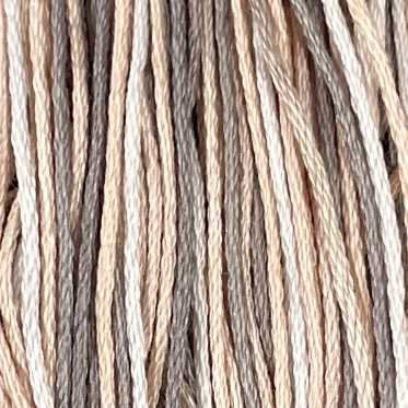 Valdani 6-ply embroidery floss in O538 Cottage Smoke hand-dyed cotton thread