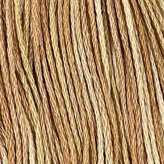 Valdani 6-ply embroidery floss in O576 Weathered Hay hand-dyed cotton thread
