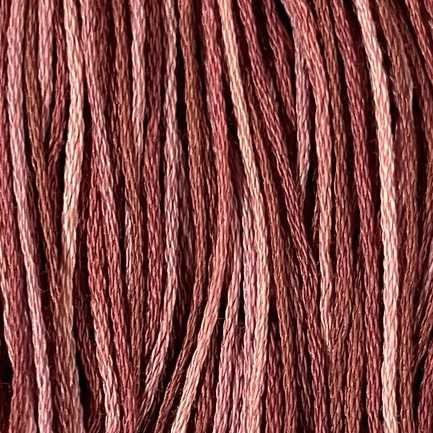 Valdani 6-ply embroidery floss in P8 Old Rose hand-dyed cotton thread