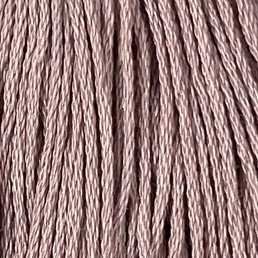 Valdani 6-ply embroidery floss in 8101 Withered Mulberry Light hand-dyed cotton thread