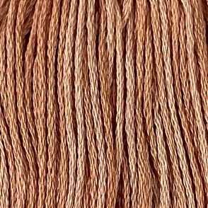 Valdani 6-ply embroidery floss in H206 Washed Orange hand-dyed cotton thread