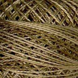 Valdani Size 8 perle cotton ball in P3 Aged White Medium hand-dyed thread