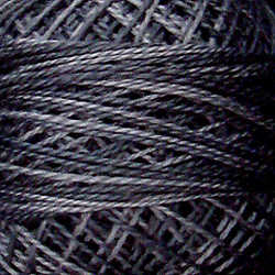 Valdani Size 12 perle cotton ball in O126 Old Cottage Grey hand-dyed thread