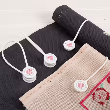 Clothbitties Cloth Keepers magnetic silicone ties for embroidery and cross stitch
