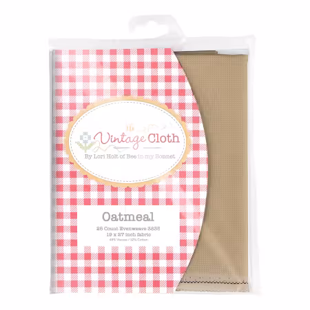 Lori Holt Vintage Cloth 25 count oatmeal evenweave cross stitch fabric