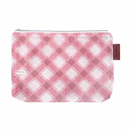 Berry Mini Mad for Plaid mesh project bag by It's Sew Emma