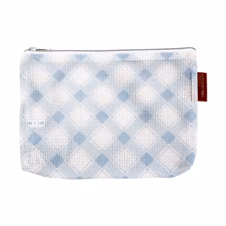 Bluebell Mini Mad for Plaid mesh project bag by It's Sew Emma