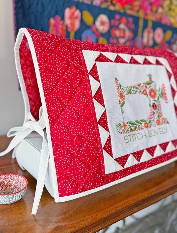Stitch Lovely Cross Stitch Kit Stitch Lovely floral sewing machine cross stitch kit by Robin Pickens