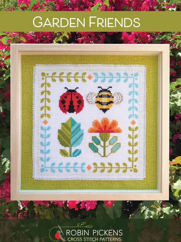 Garden Friends Cross Stitch Pattern by Robin Pickens