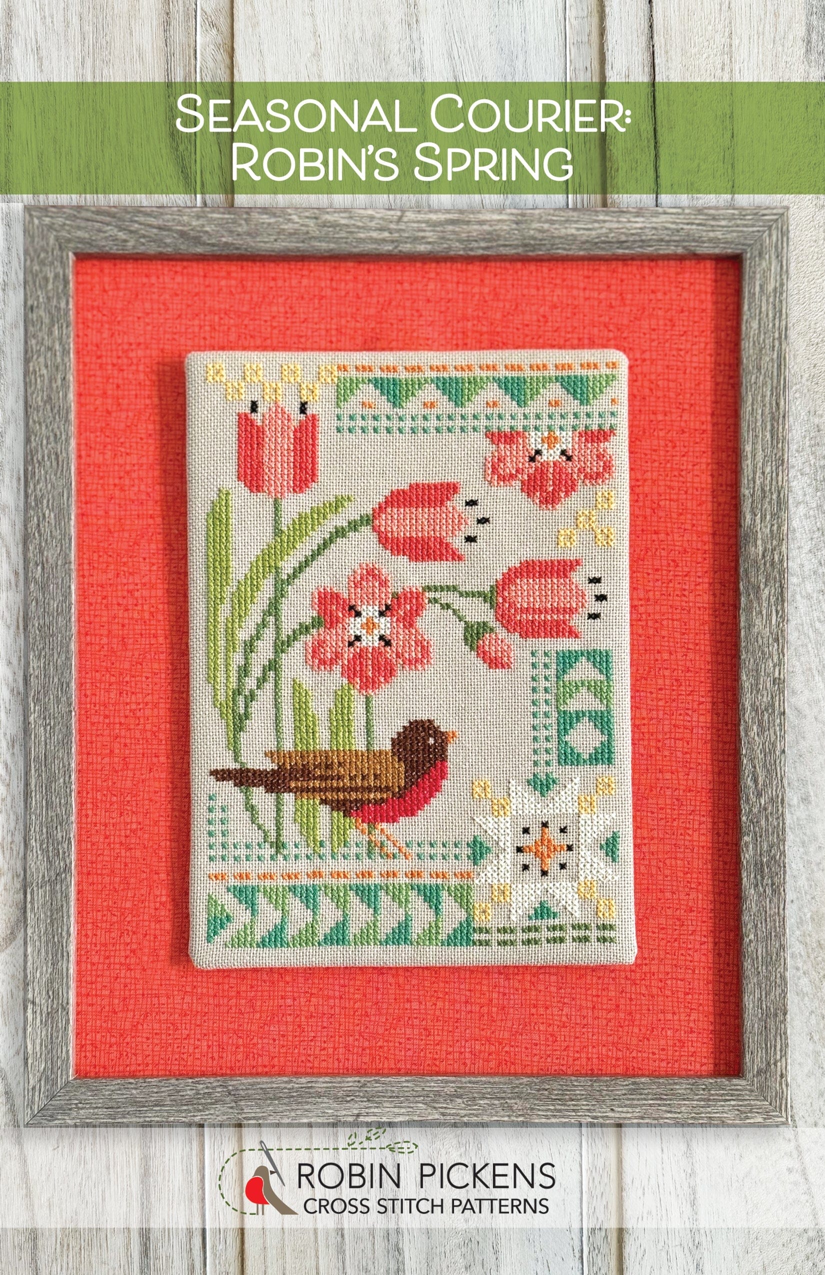 Robin Spring Cross Stitch Pattern by Robin Pickens