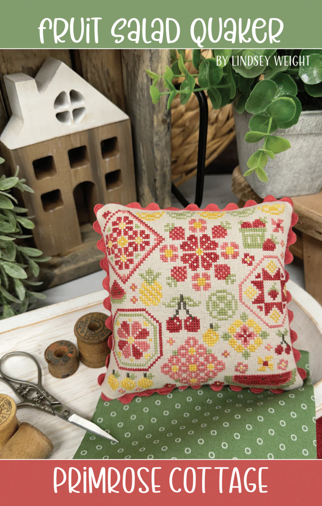 Fruit Salad Quaker Cross Stitch Pattern by Primrose Cottage