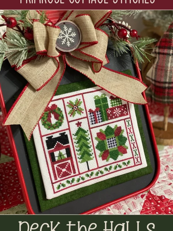 Deck the Halls Cross Stitch Pattern by Primrose Cottage