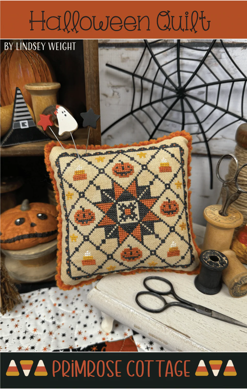 Halloween Quilt Cross Stitch Pattern by Primrose Cottage