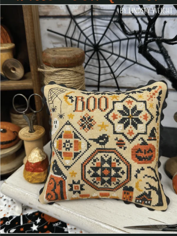 Halloween Quaker Cross Stitch Pattern by Primrose Cottage