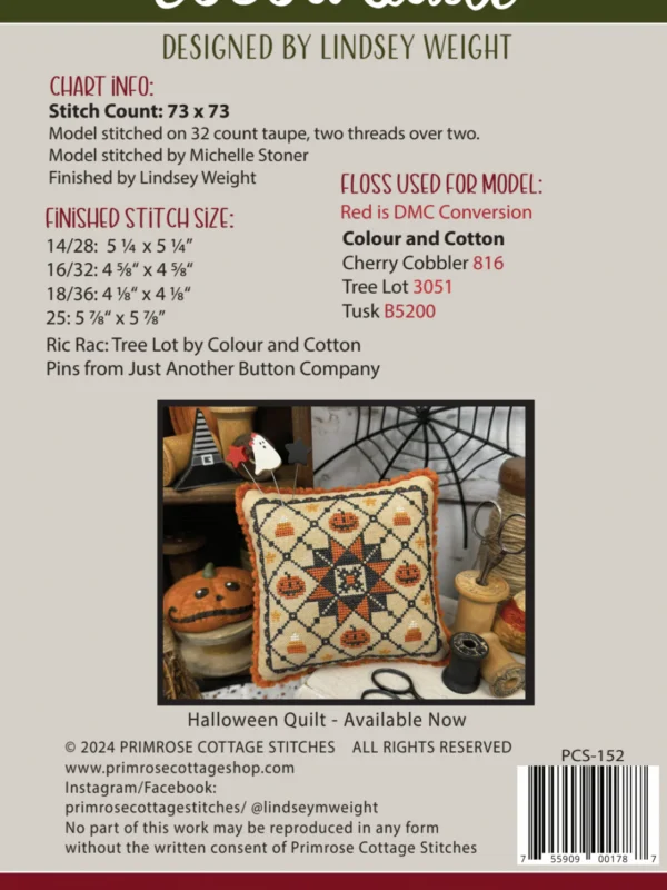 Cocoa Quilt Cross Stitch Pattern by Primrose Cottage