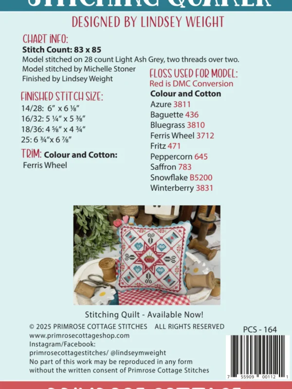 Stitching Quaker Cross Stitch Pattern Stitching Quaker Cross Stitch Pattern by Primrose Cottage