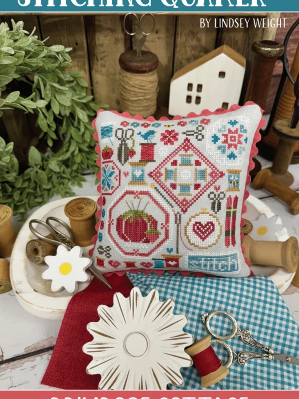 Stitching Quaker Cross Stitch Pattern by Primrose Cottage