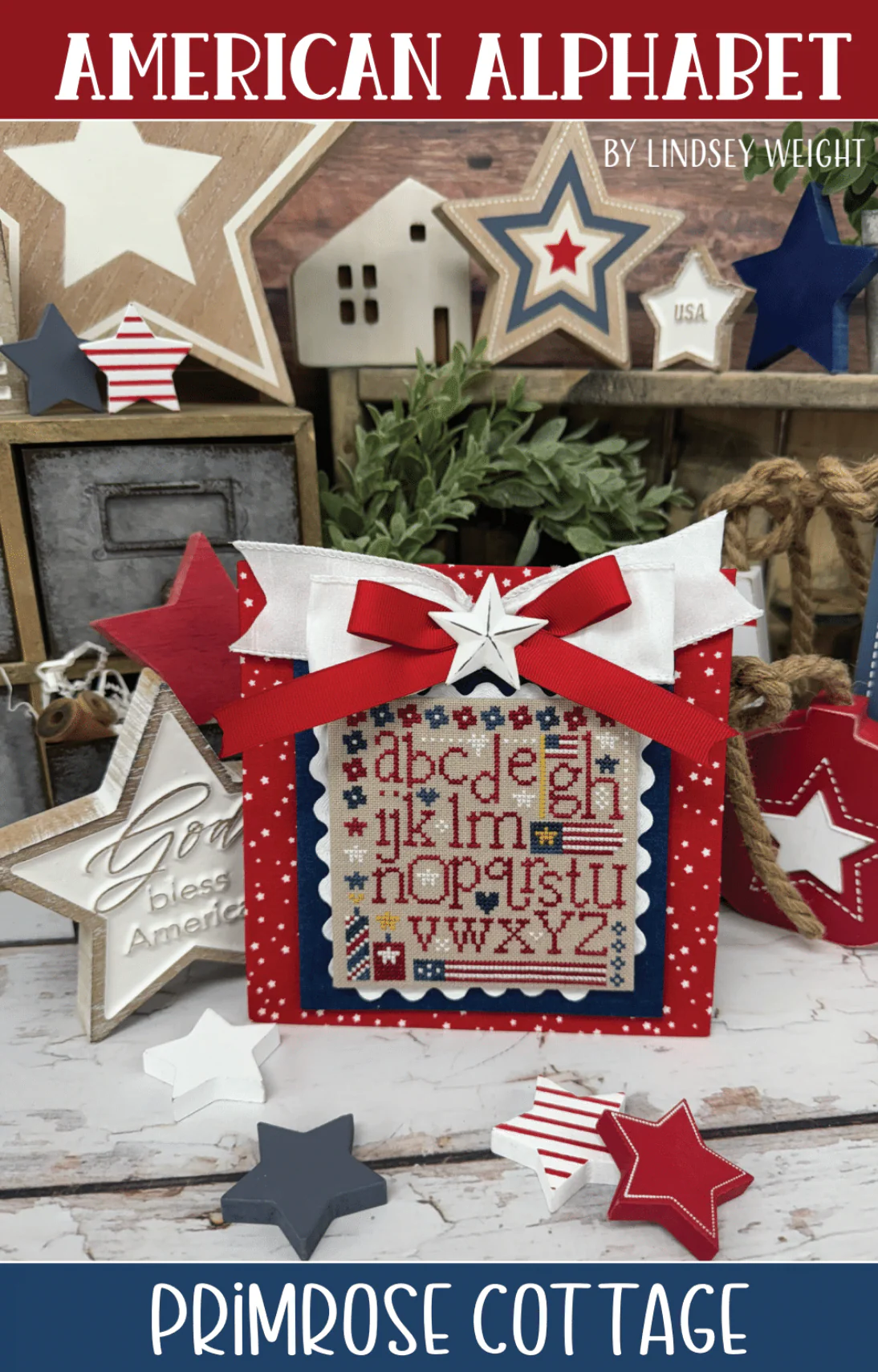 American Alphabet Cross Stitch Pattern by Primrose Cottage