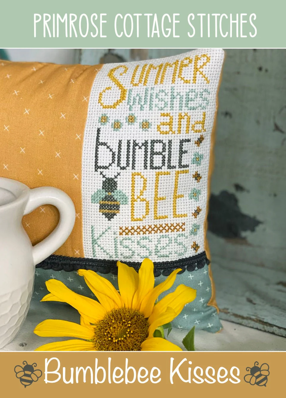 Bumblebee Kisses Cross Stitch Pattern by Primrose Cottage