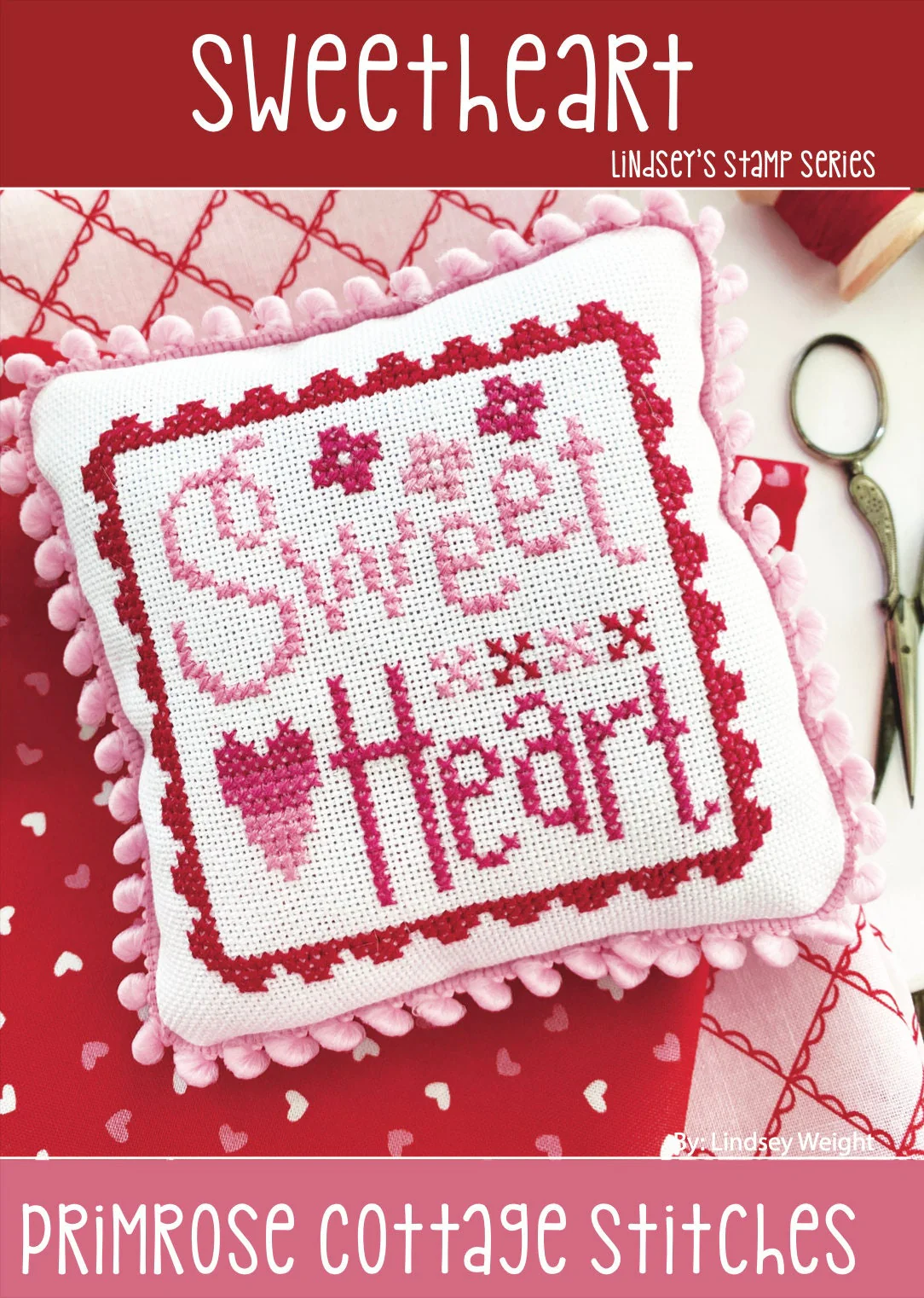 Sweetheart Cross Stitch Pattern by Primrose Cottage