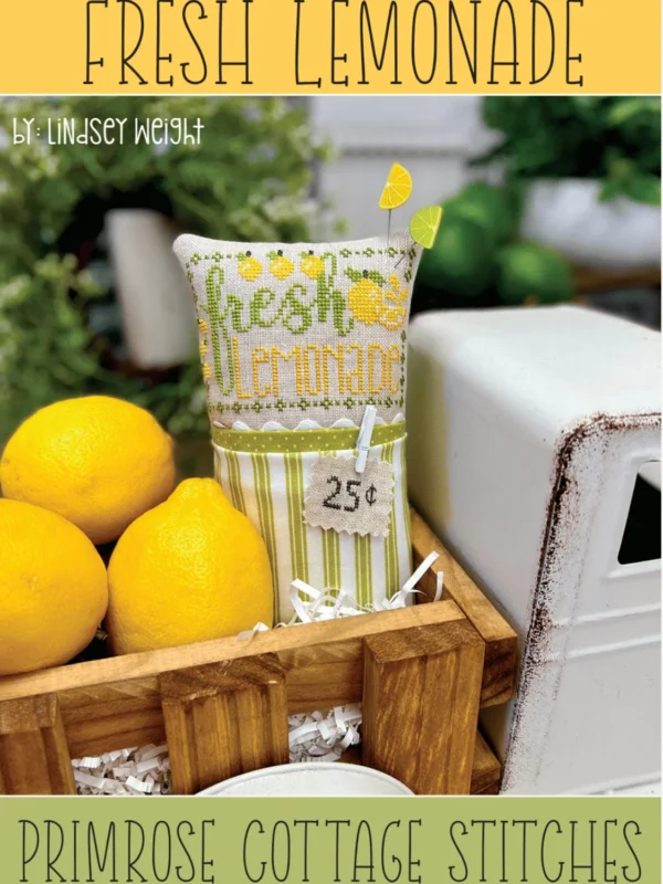 Fresh Lemonade Cross Stitch Pattern by Primrose Cottage