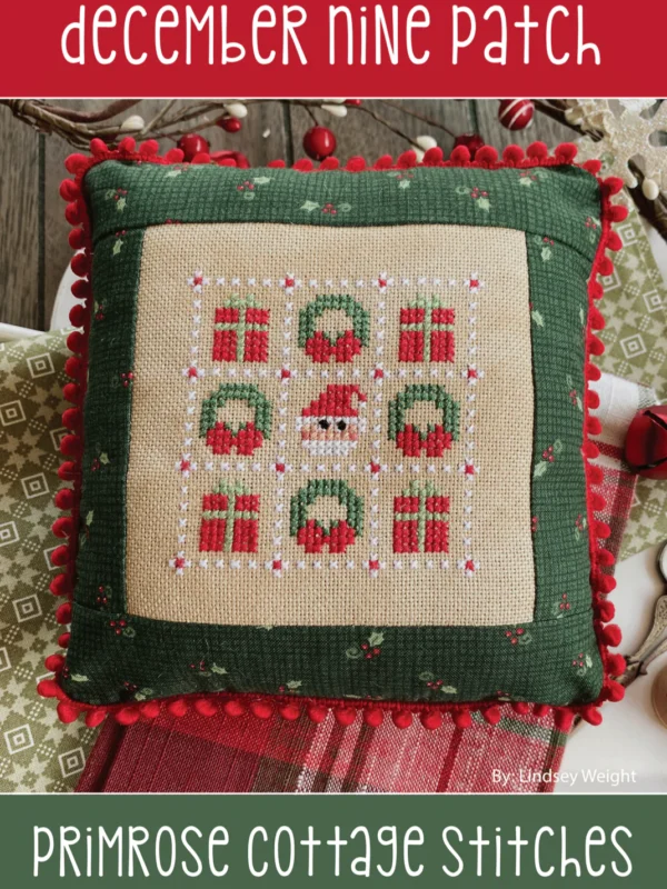 December Nine Patch Cross Stitch Pattern by Primrose Cottage