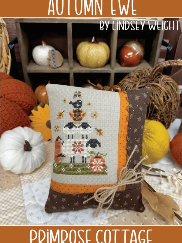 Autumn Ewe Cross Stitch Pattern by Primrose Cottage