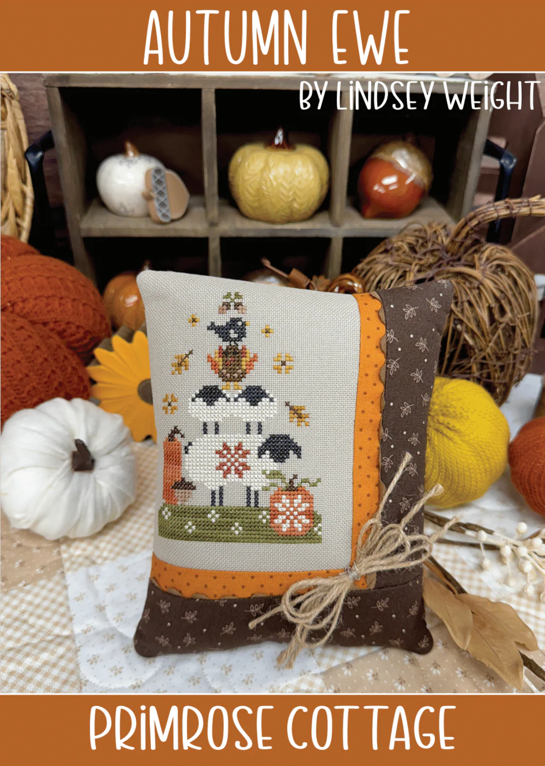 Autumn Ewe Cross Stitch Pattern by Primrose Cottage