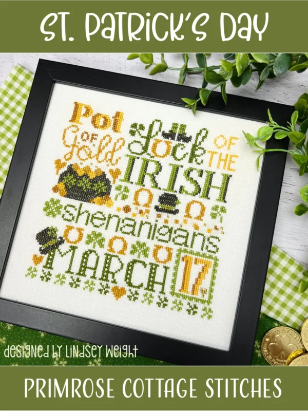St. Patrick's Day Cross Stitch Pattern by Primrose Cottage