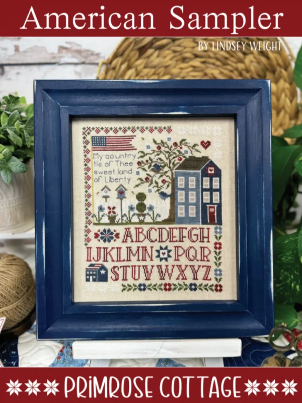 American Sampler Cross Stitch Pattern by Primrose Cottage