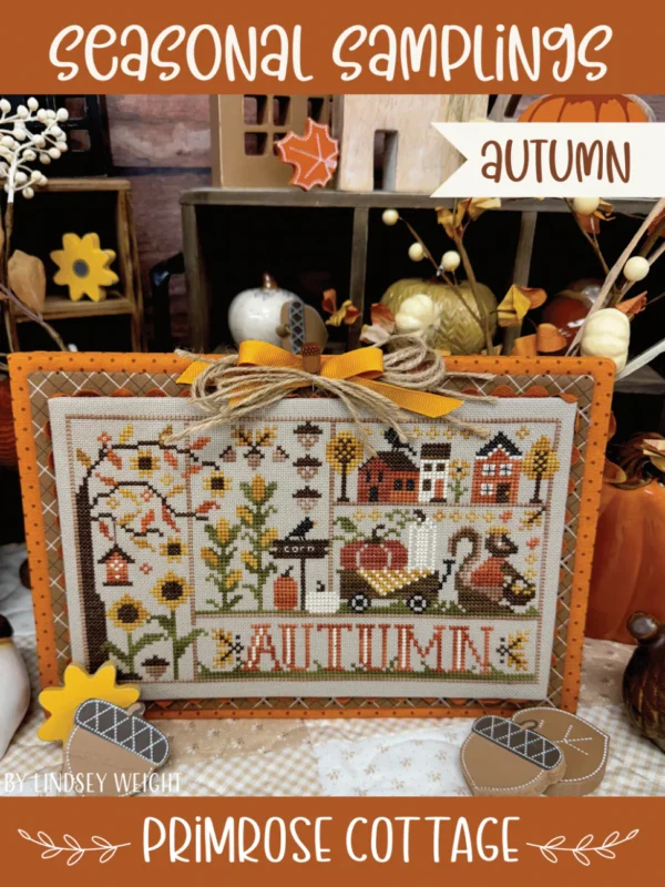 Seasonal Samplings: Autumn Cross Stitch Pattern by Primrose Cottage