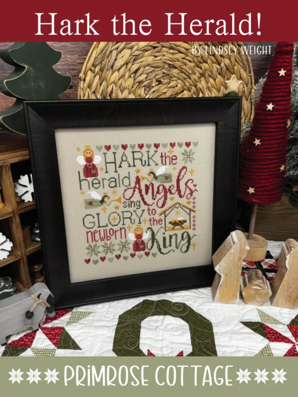 Hark the Herald! Cross Stitch Pattern by Primrose Cottage