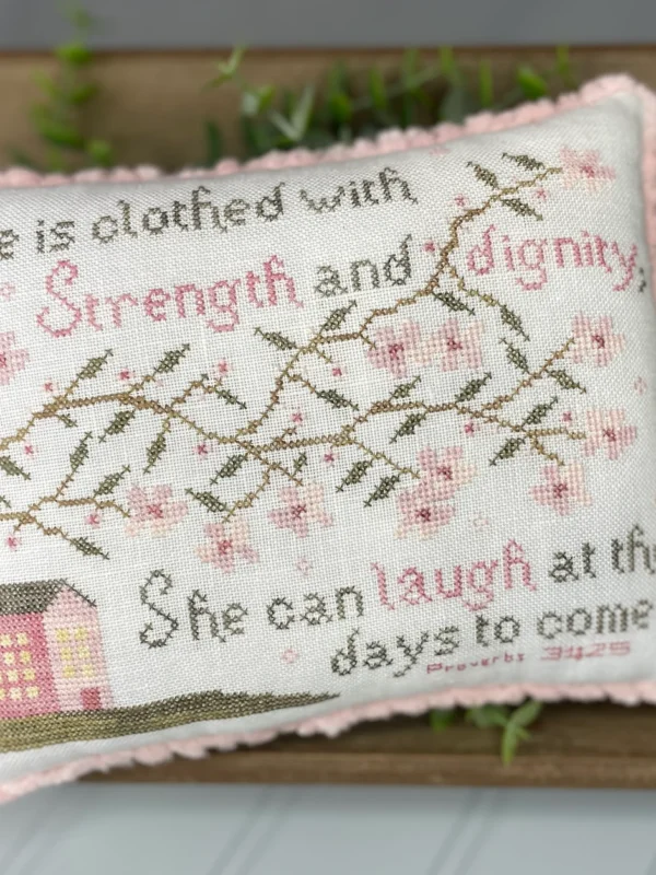 Strength and Dignity cross stitch pattern cover