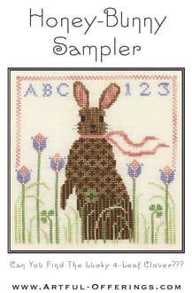 Honey-Bunny Sampler cross stitch pattern cover