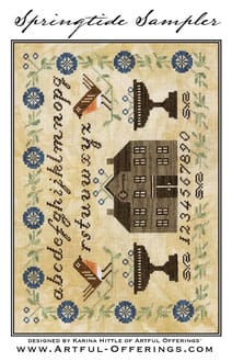 Springtide Sampler cross stitch pattern cover