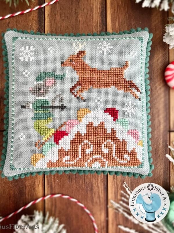 Mousecapades 2: On the Housetop cross stitch pattern cover