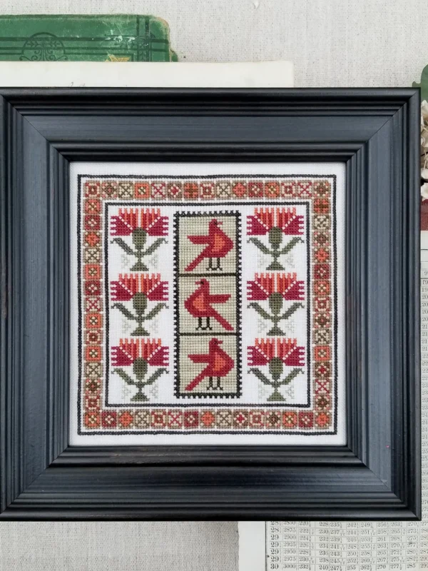 Carnation Sampler cross stitch pattern cover