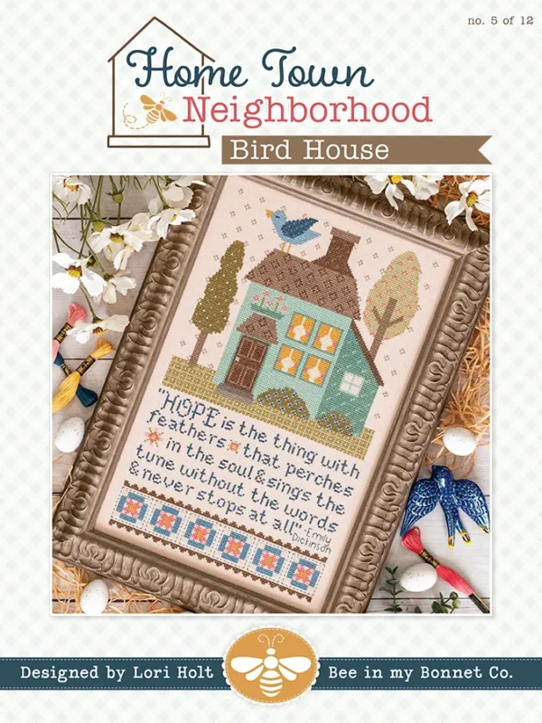 Home Town Neighborhood - Bird House cross stitch pattern cover
