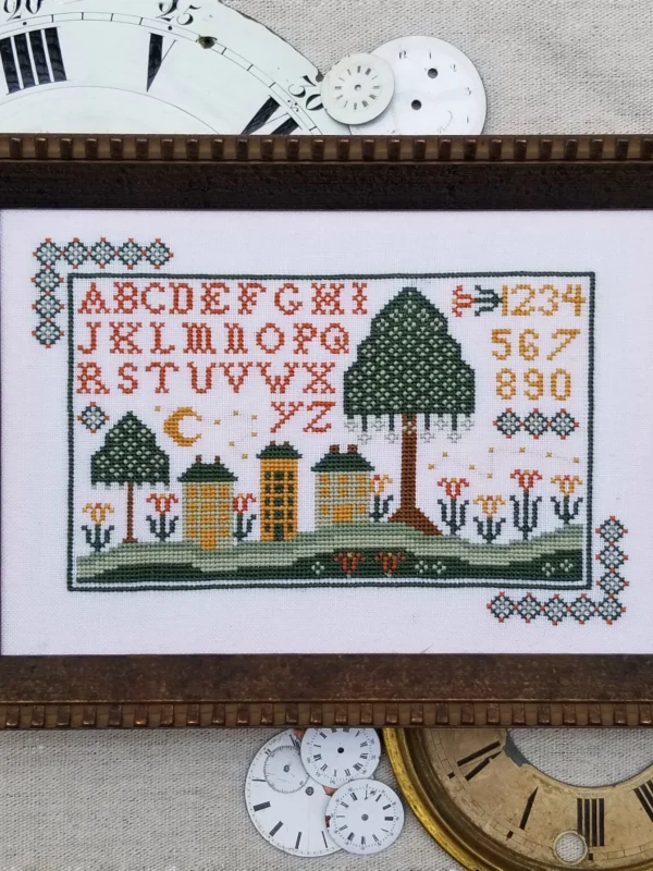 Night Time In Old Town cross stitch pattern cover