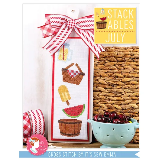 Stackables - July cross stitch pattern cover