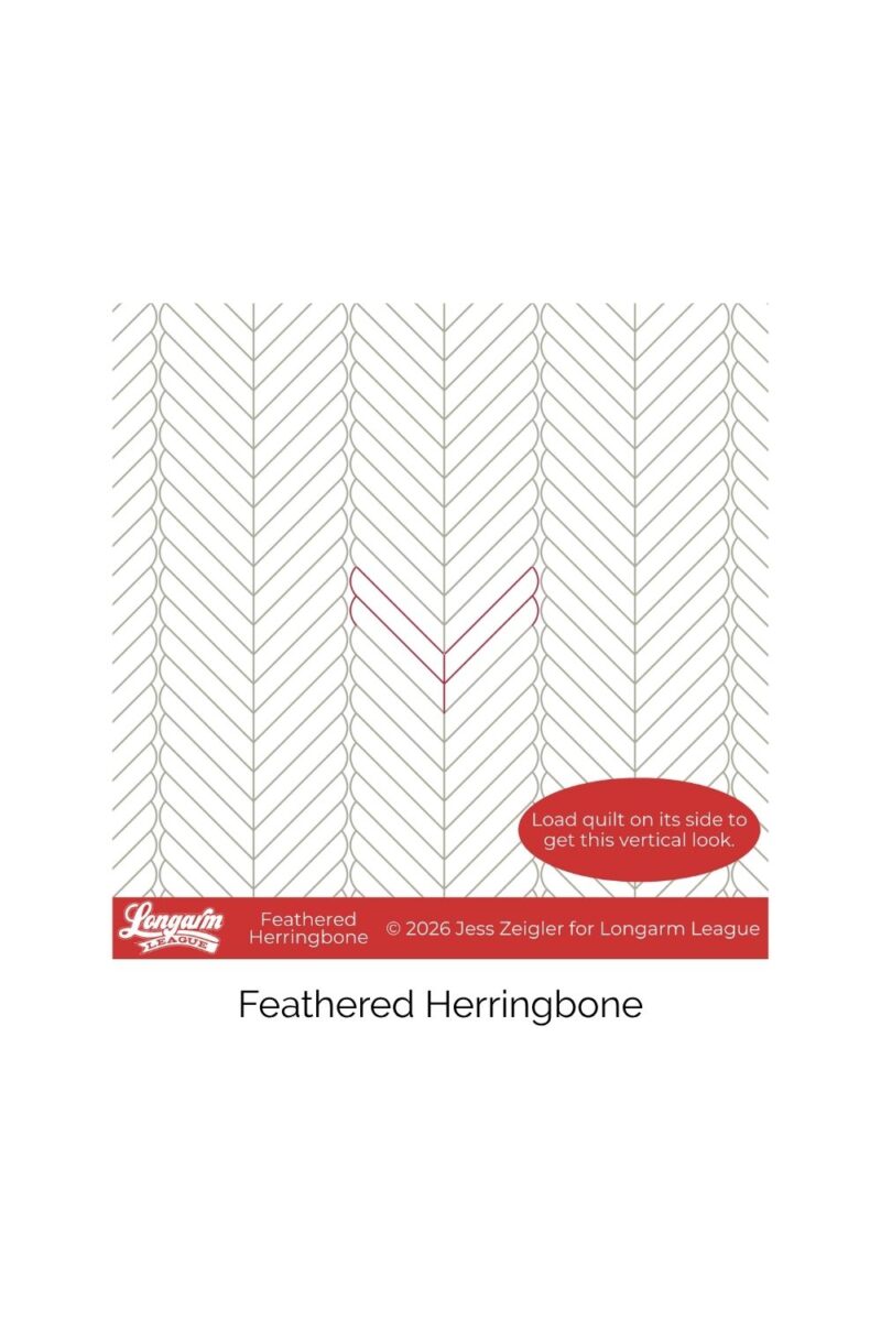 Feathered Herringbone Longarm Pantograph