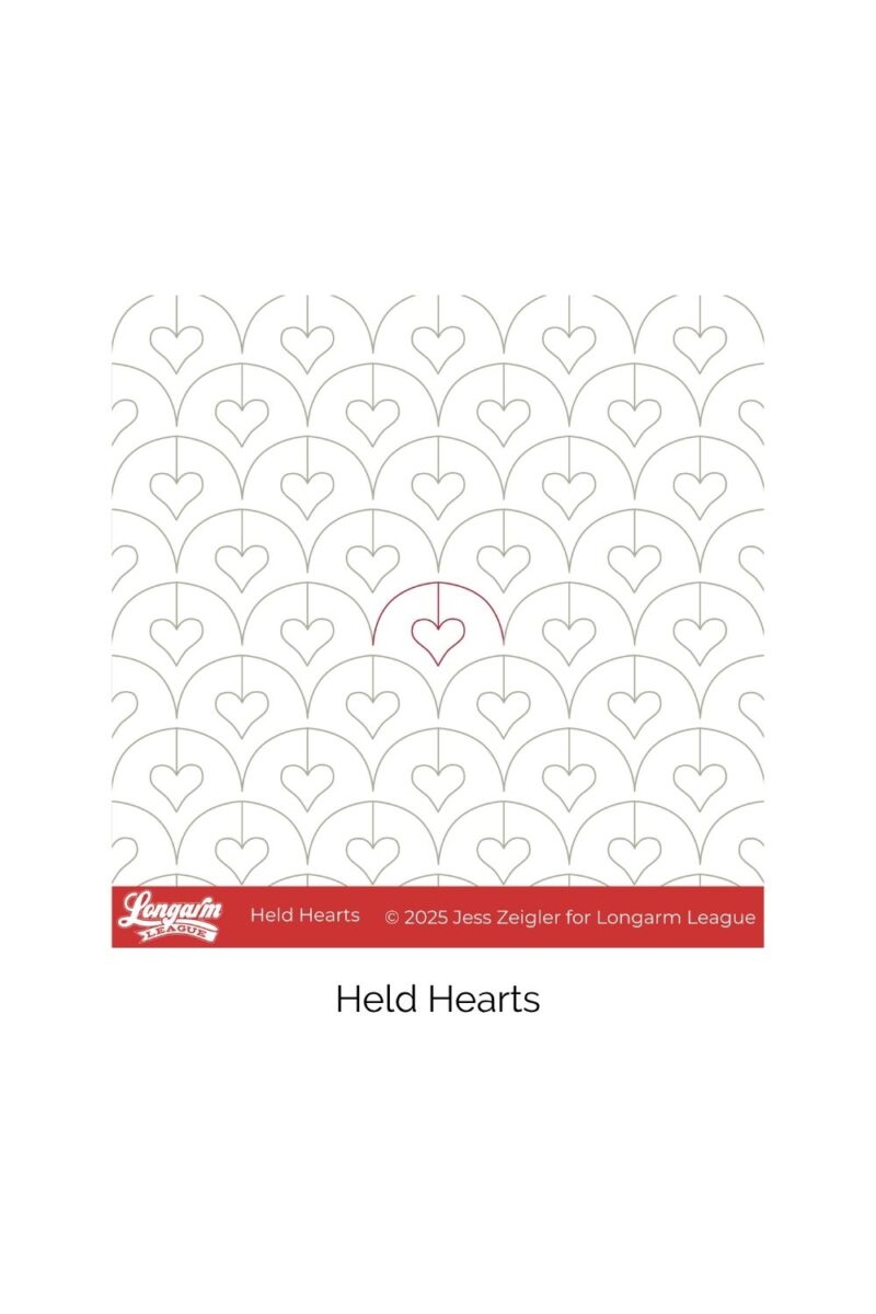 Held Hearts Longarm Pantograph