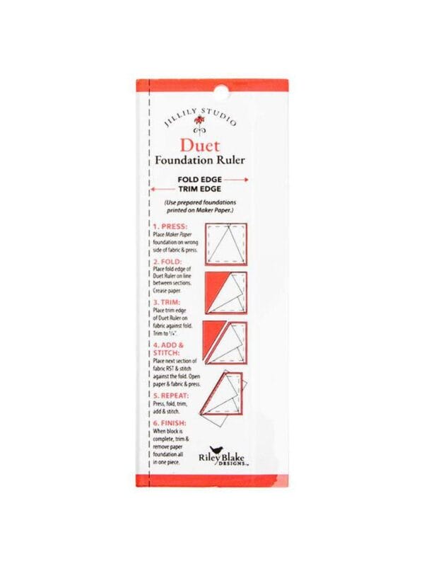 Jillily Studio Duet Foundation Paper Ruler