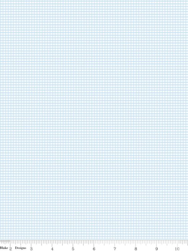 Micro Gingham Boy Blue